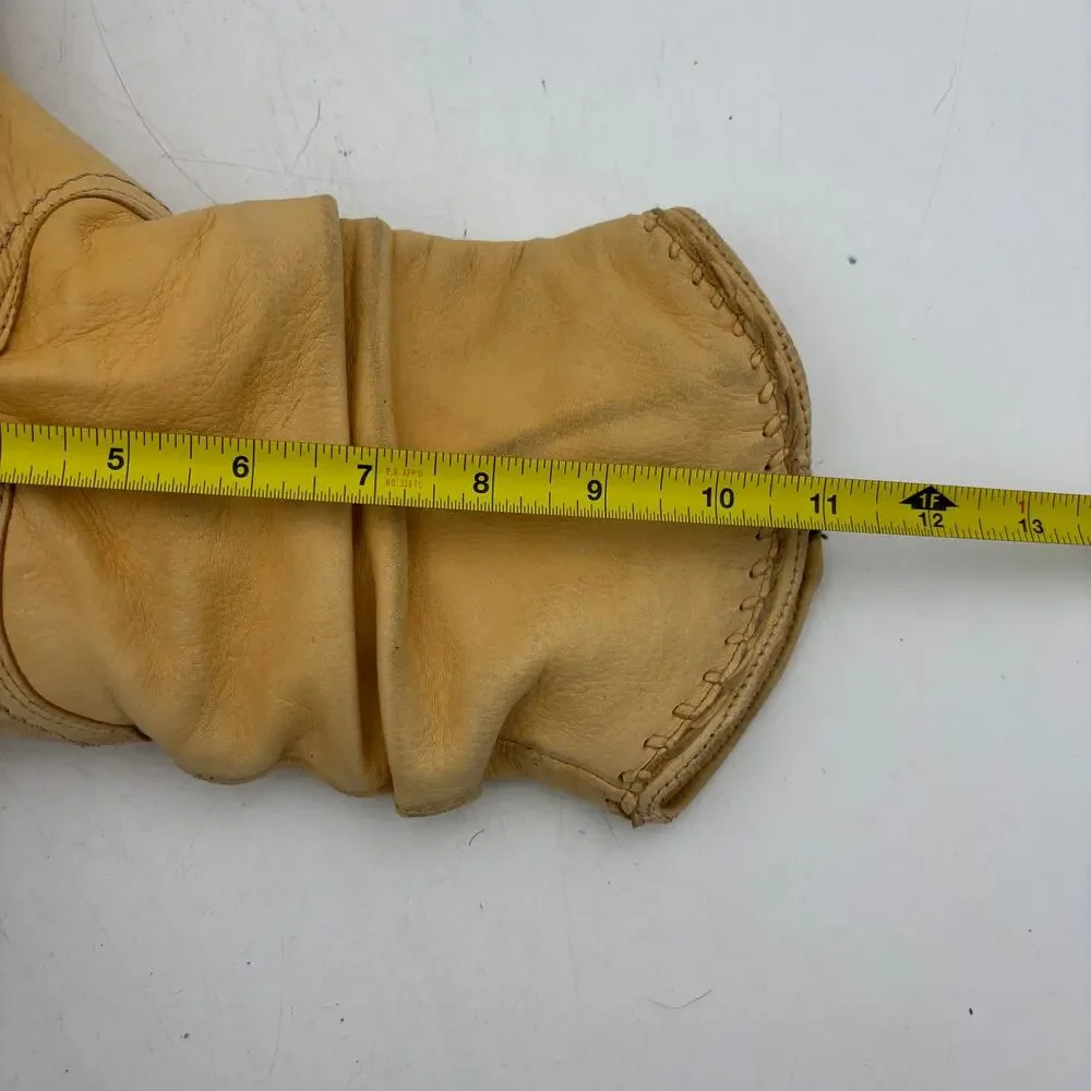Vintage Zodiac USA Slouchy Leather Boots Women's 6.5 Cowboy Western Boho
